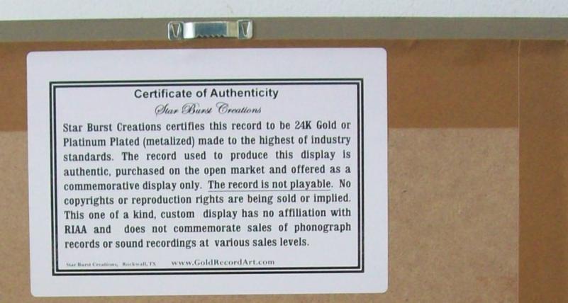 Image for Gold LP with CD's Custom Award